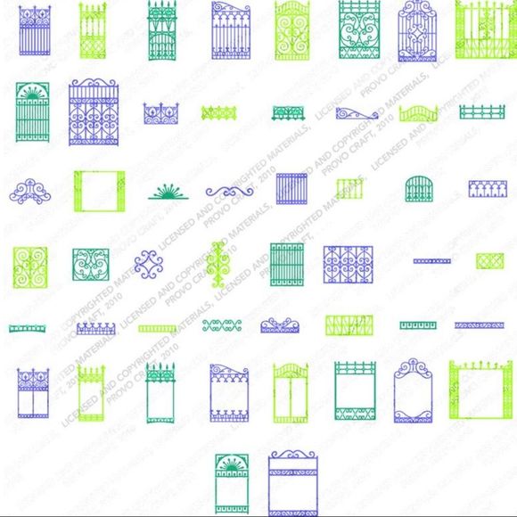 New Cricut Cartridge ORNAMENTAL IRON - Picture 7 of 7